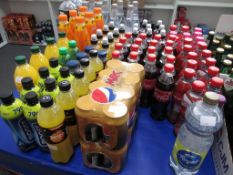 Soft drinks to include, Boost, Coca Cola, Lucozade, Pepsi Max etc
