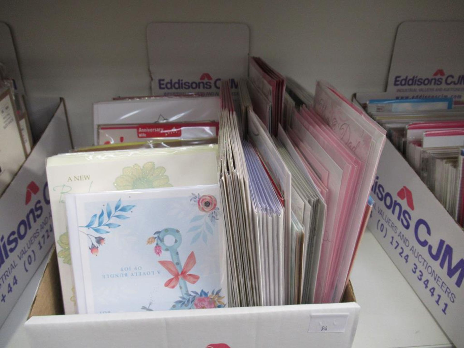 3 x shelves to include a selection of greeting cards, bags etc - Image 6 of 7