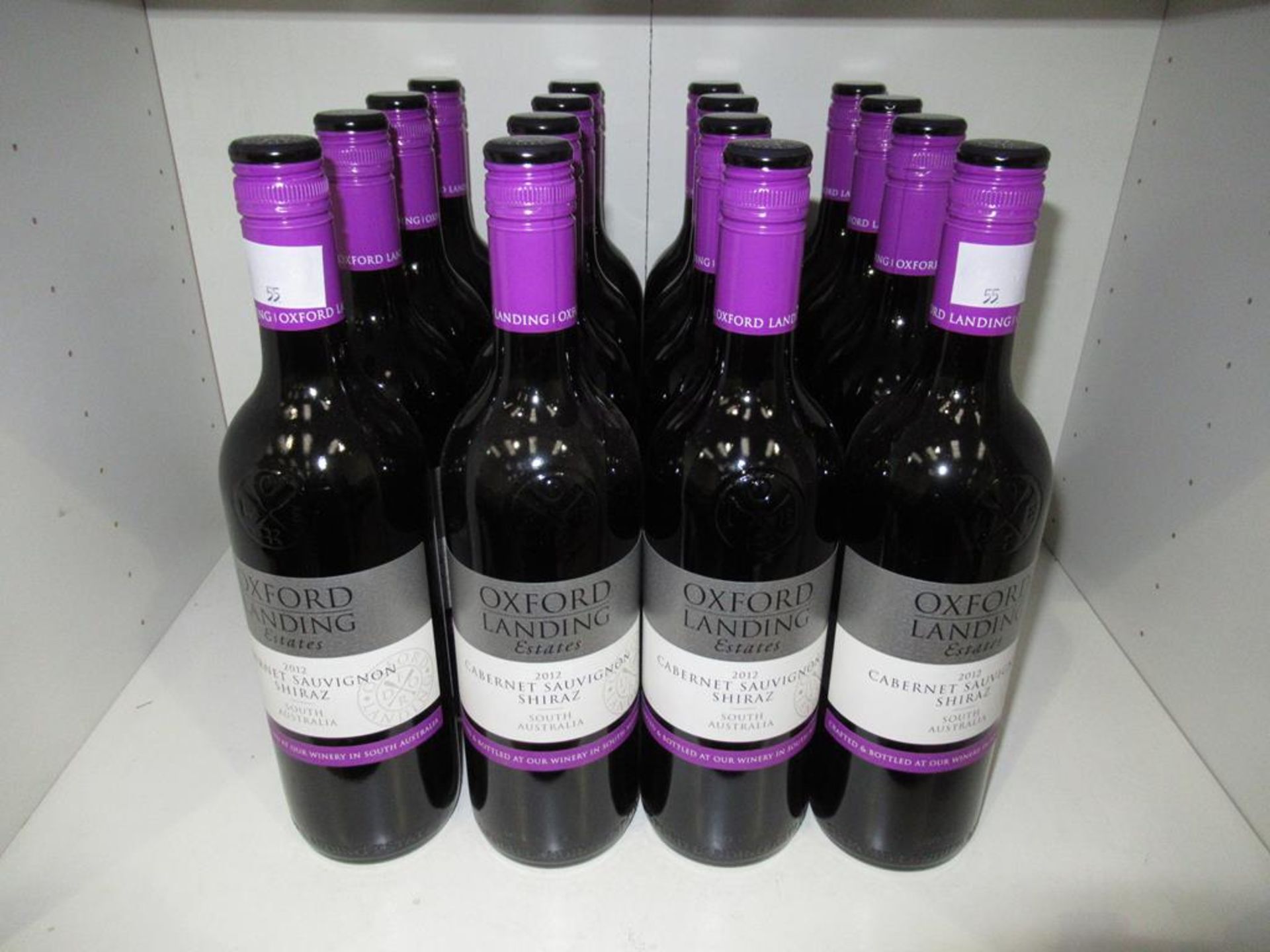 Sixteen bottles of Oxford Landing Estates Cabernet Sauvignon Shiraz 2012 red wine