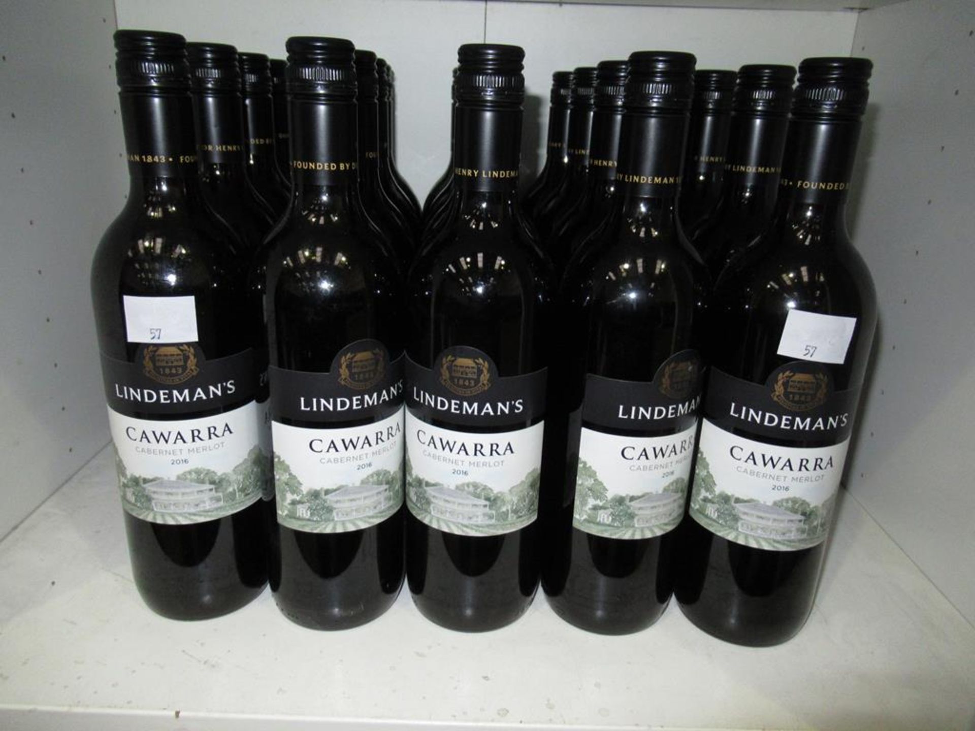 Twenty bottles of Lindeman's Cawarra Cabernet Merlot 2016 red wine