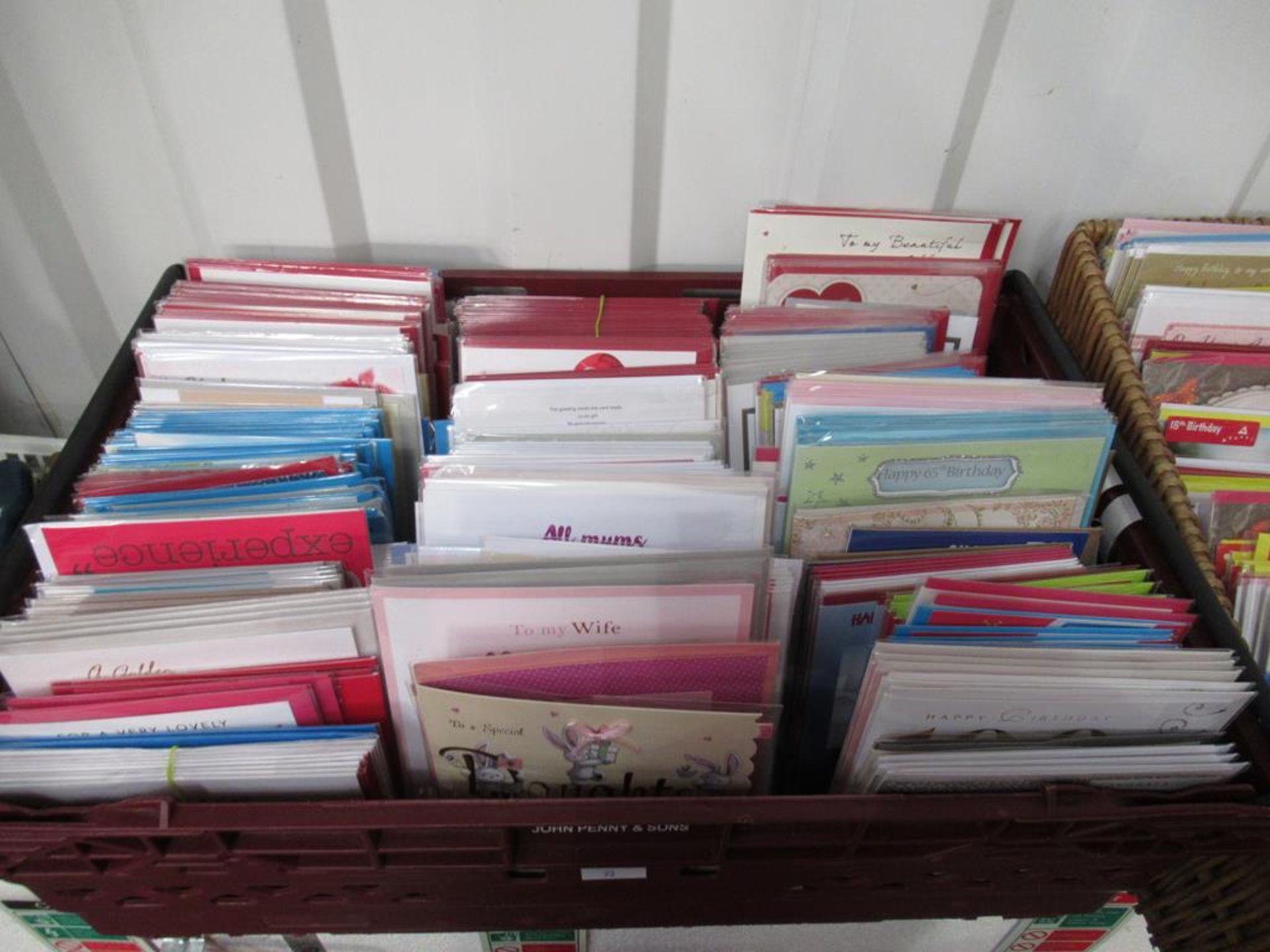 2 x trays to include a selection of cards