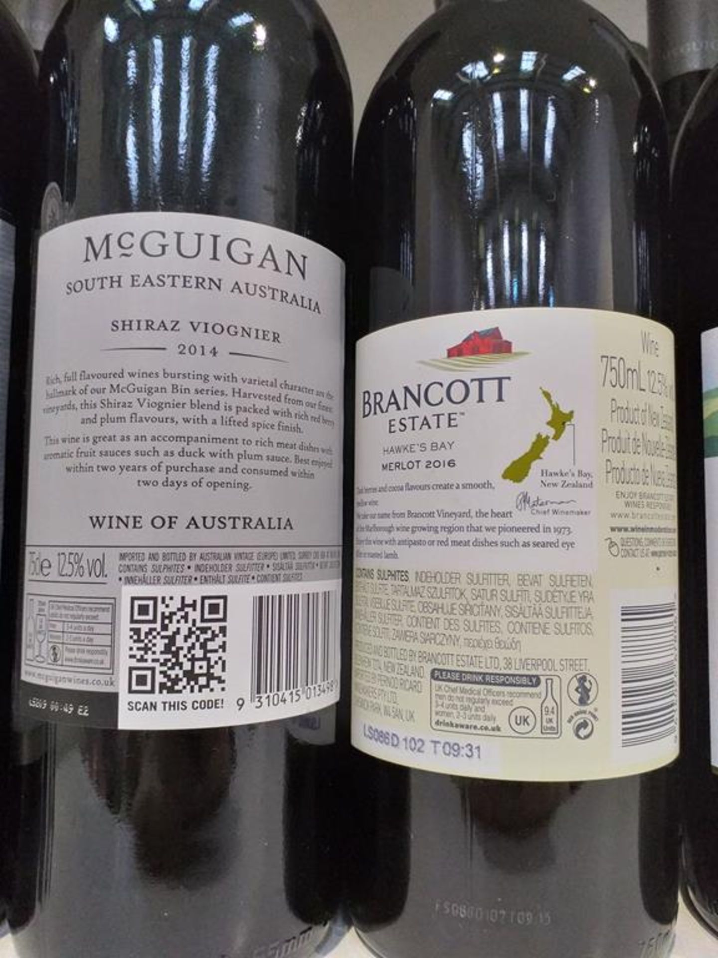 Twelve bottles of McGuigan Bin No 736 Shiraz Viognier 2014 Red Wine and three bottles of Brancott Es - Image 3 of 3