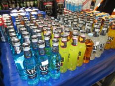 A Qty of bottled and canned drinks to include WKD, Red Stripe, Guinness, VK,WKD, Bud Light etc