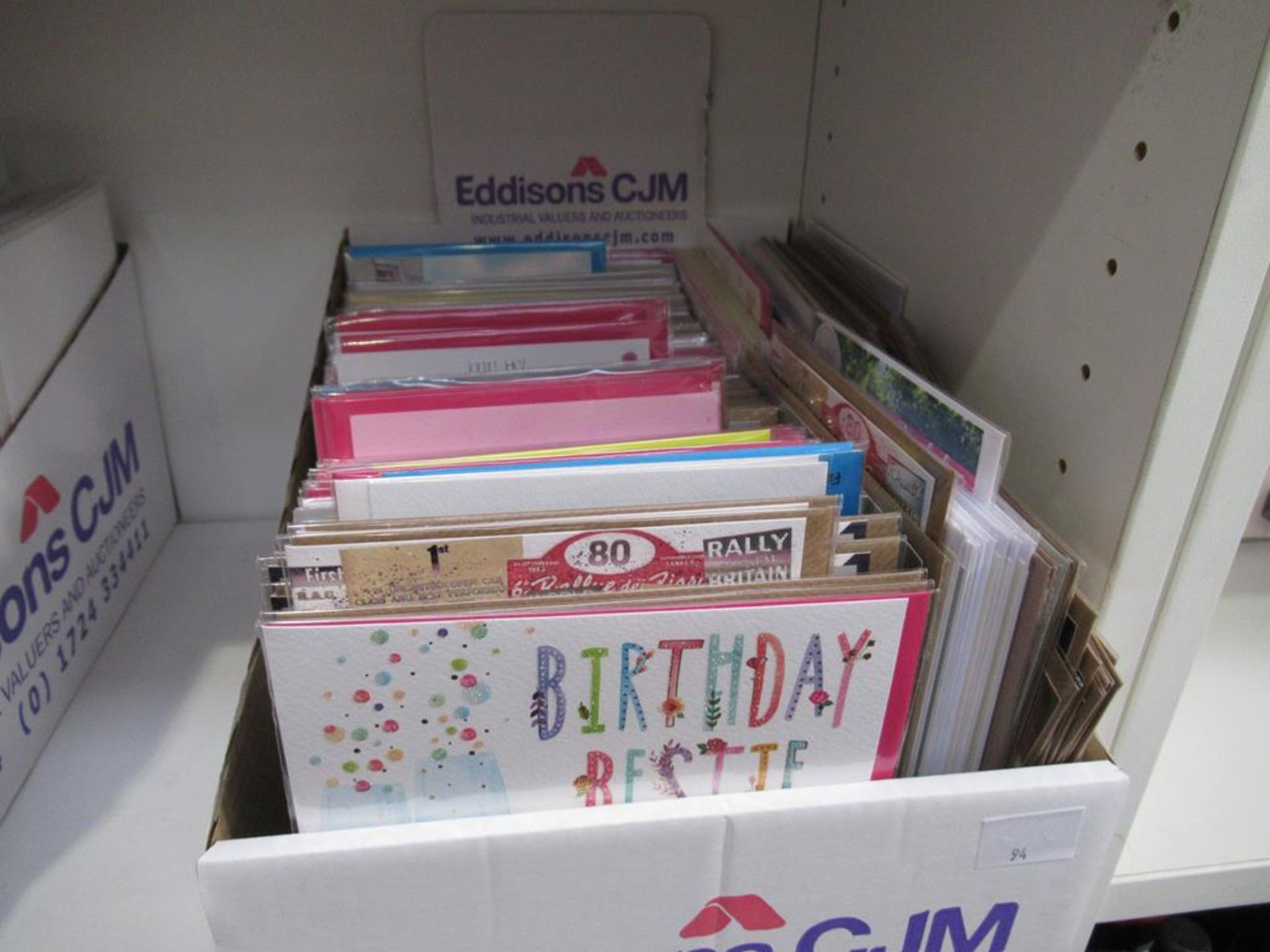 3 x shelves to include a selection of greeting cards, bags etc - Image 7 of 7