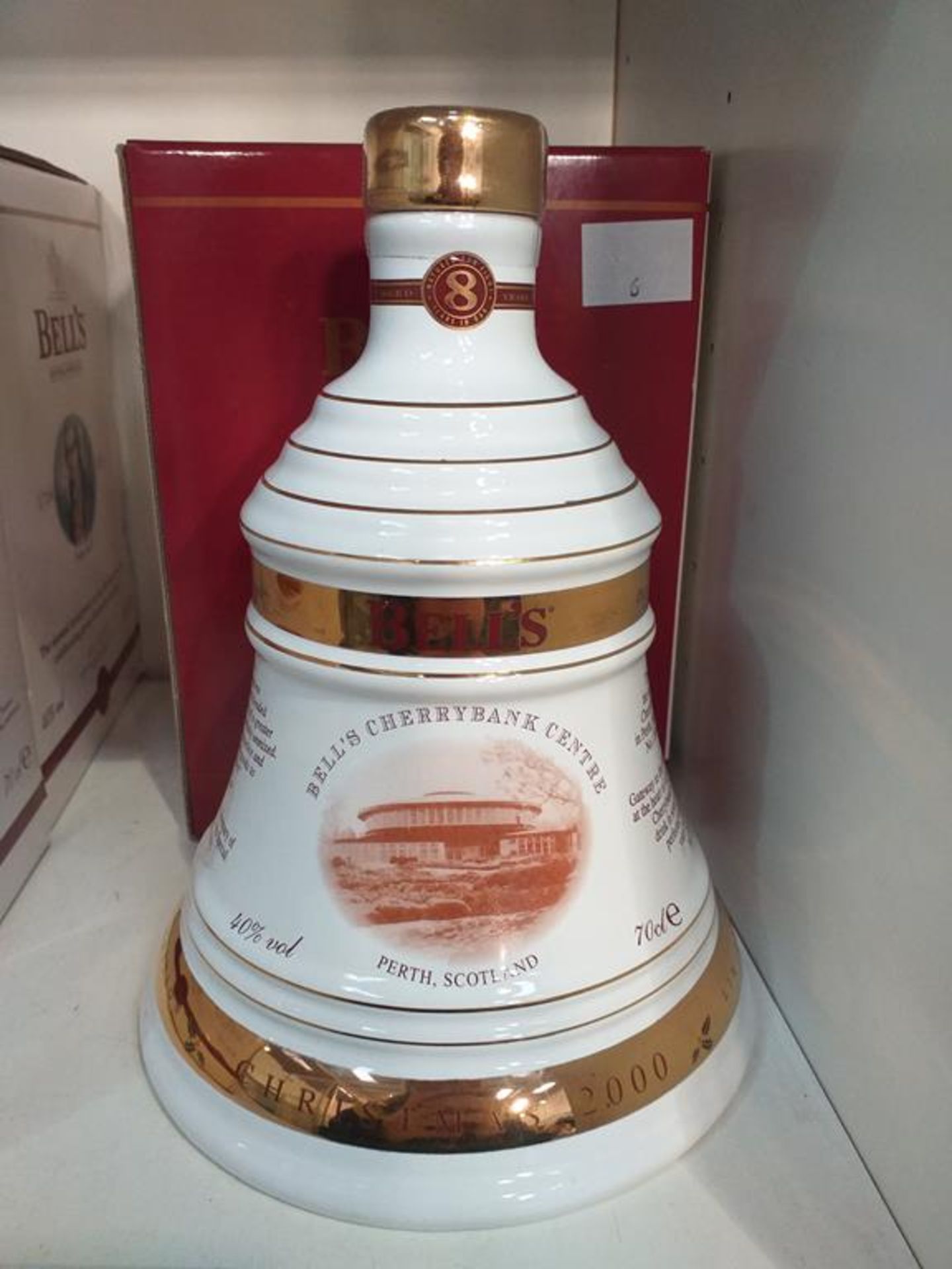 Two Bell's Extra Special Old Scotch Whisky limited edition Christmas 2000 Decanters one 80% full - Image 3 of 7