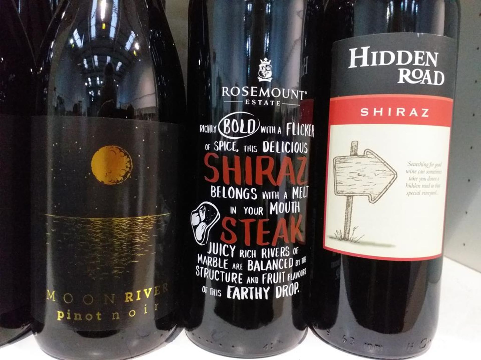 Twelve bottles of Hilltop Moon River Pinot Noir, two bottles of Rosemount Estate Shiraz Red Wine and - Image 2 of 3