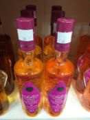 Six bottles of Antica Sambuca with Raspberry flavour liqueur