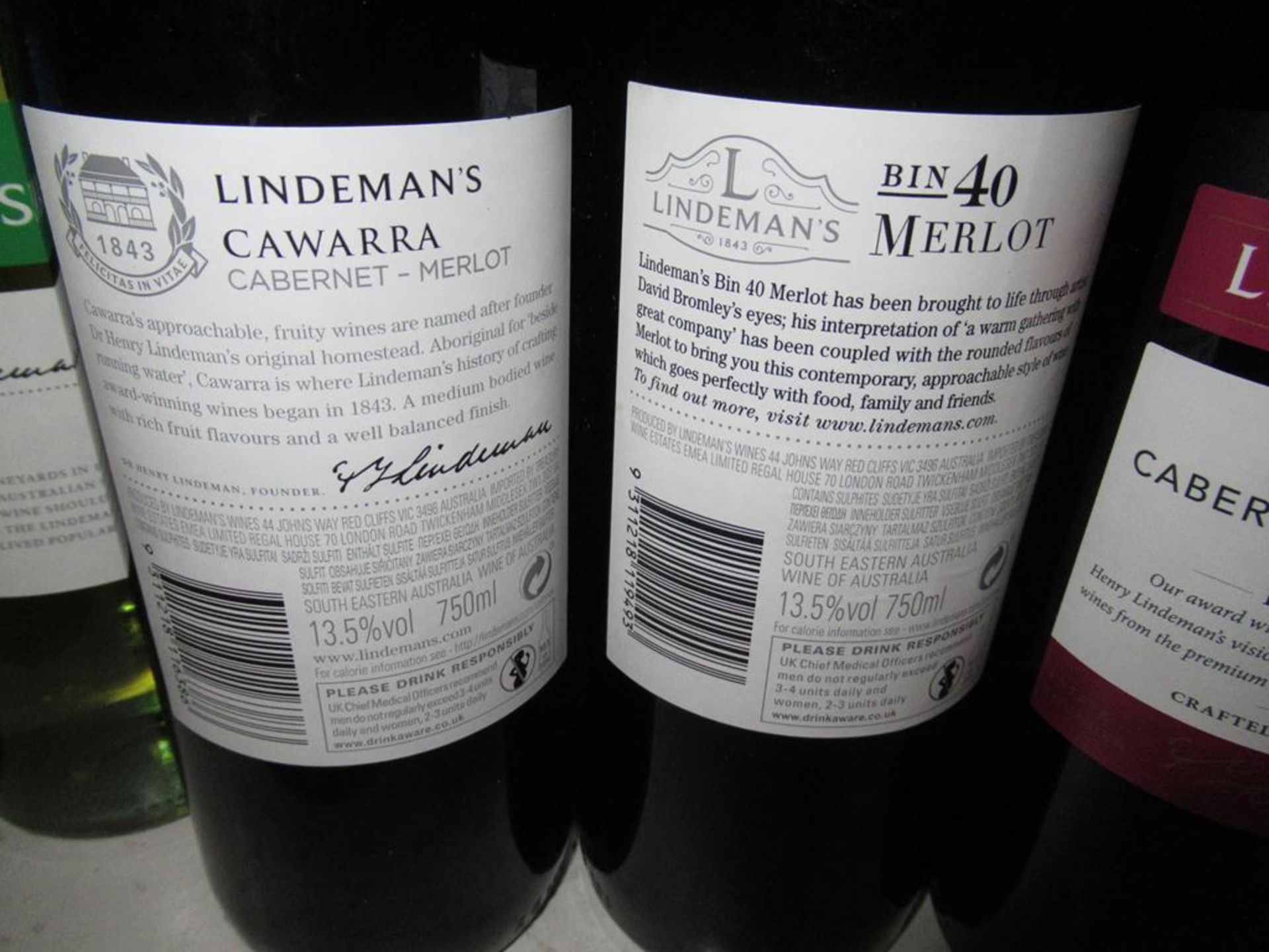 Twenty one bottles of Lindeman's wine: a bottle of Bin 85 2018 Pinot Grigio white wine, four bottle - Image 4 of 6