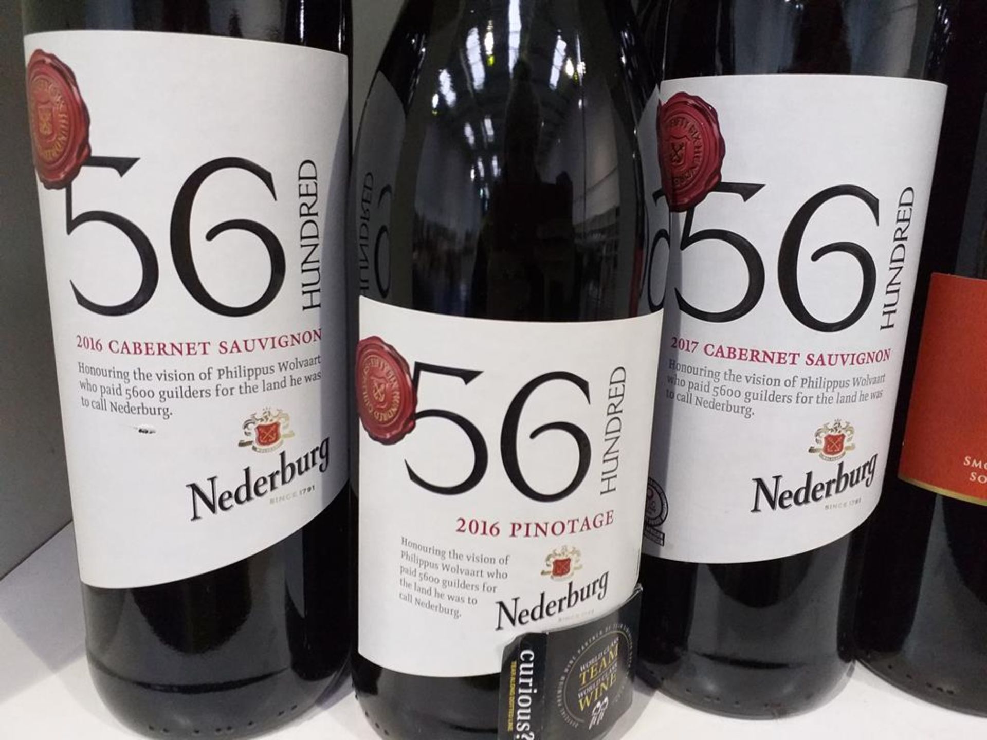 Five bottles of Nederburg '56 Hundred' 2016 Pinotage red wine, three bottles of Nederburg '56 Hundre - Image 2 of 5