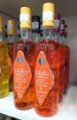 Eight bottles of Antica Sambuca liqueur ( three Amaretto flavour, three Raspberry flavour and two Tr