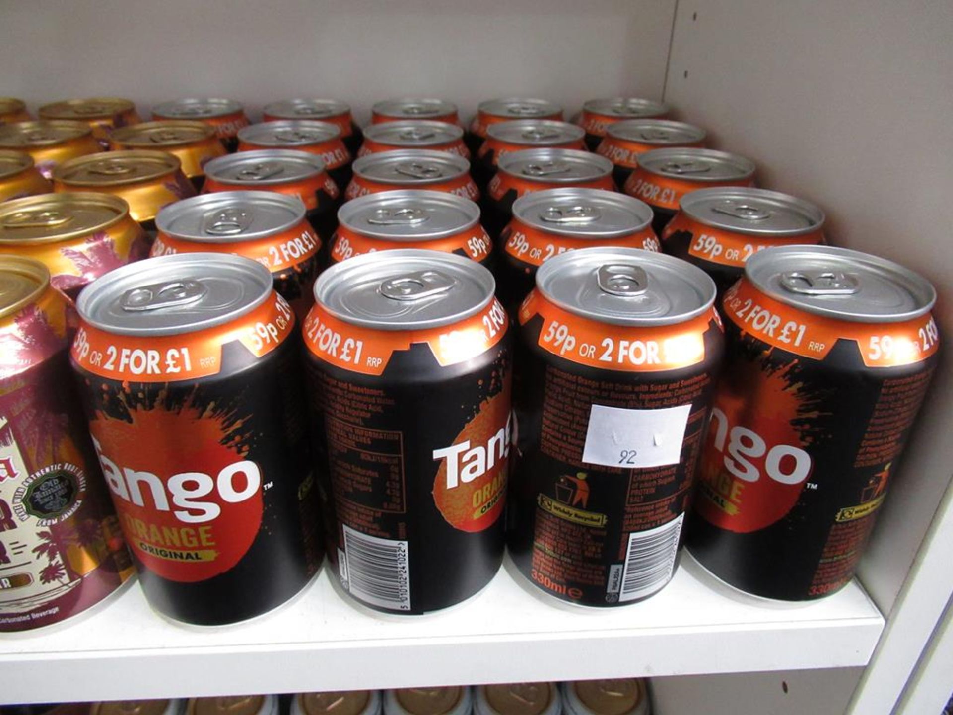 5 x shelves of mixed drinks to include Ginger Beer, Tango, Carlsberg, Brahma. Miller, Stella's Artoi - Image 4 of 14