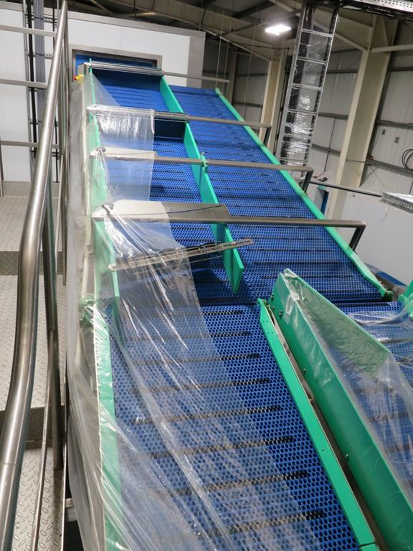 High Level Conveyor Lines ltd Acrylic Slat Belt Conveyor System