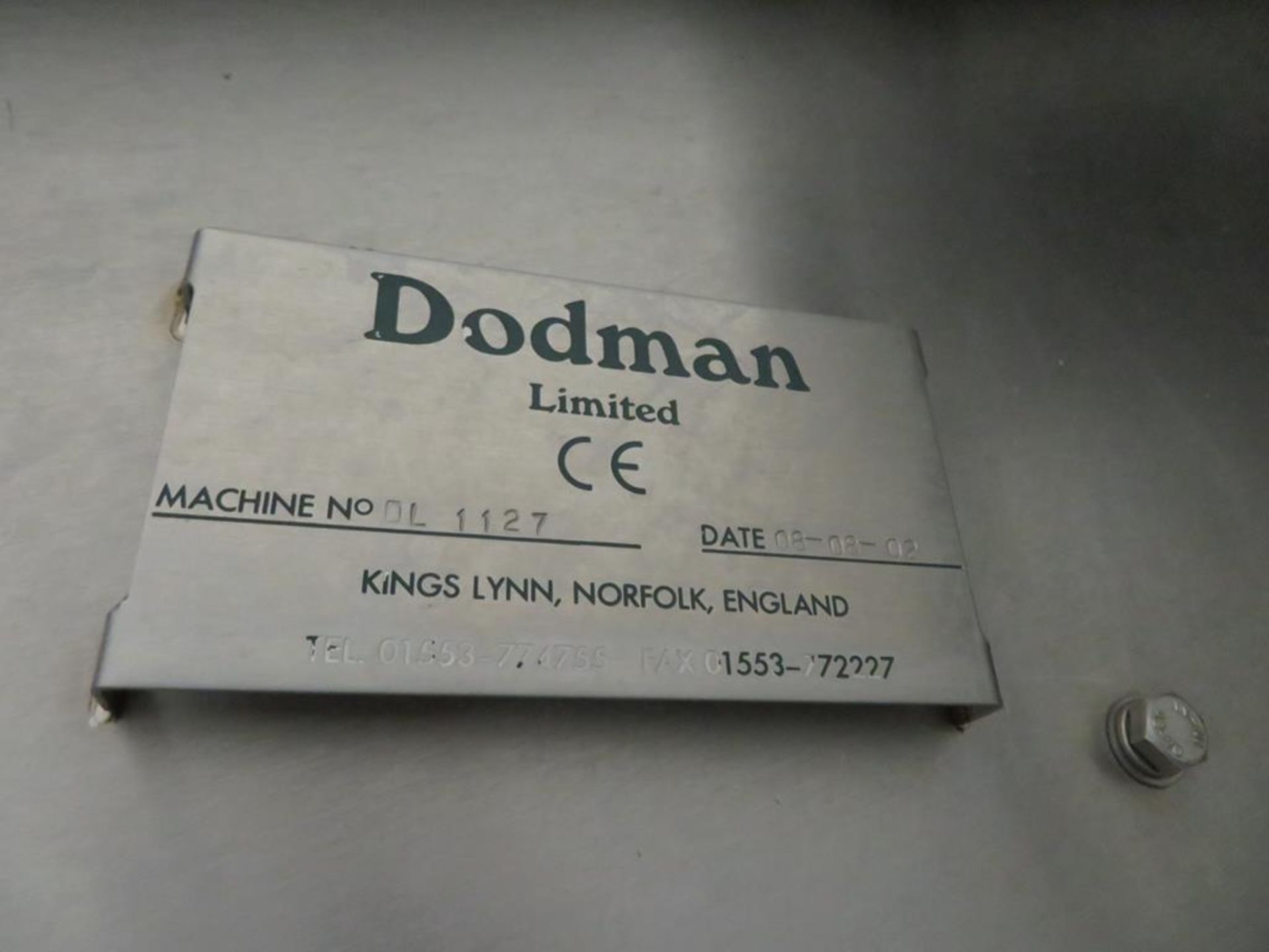 Dodman Powered Acrylic Slat Belt Decline Conveyor. - Image 2 of 6