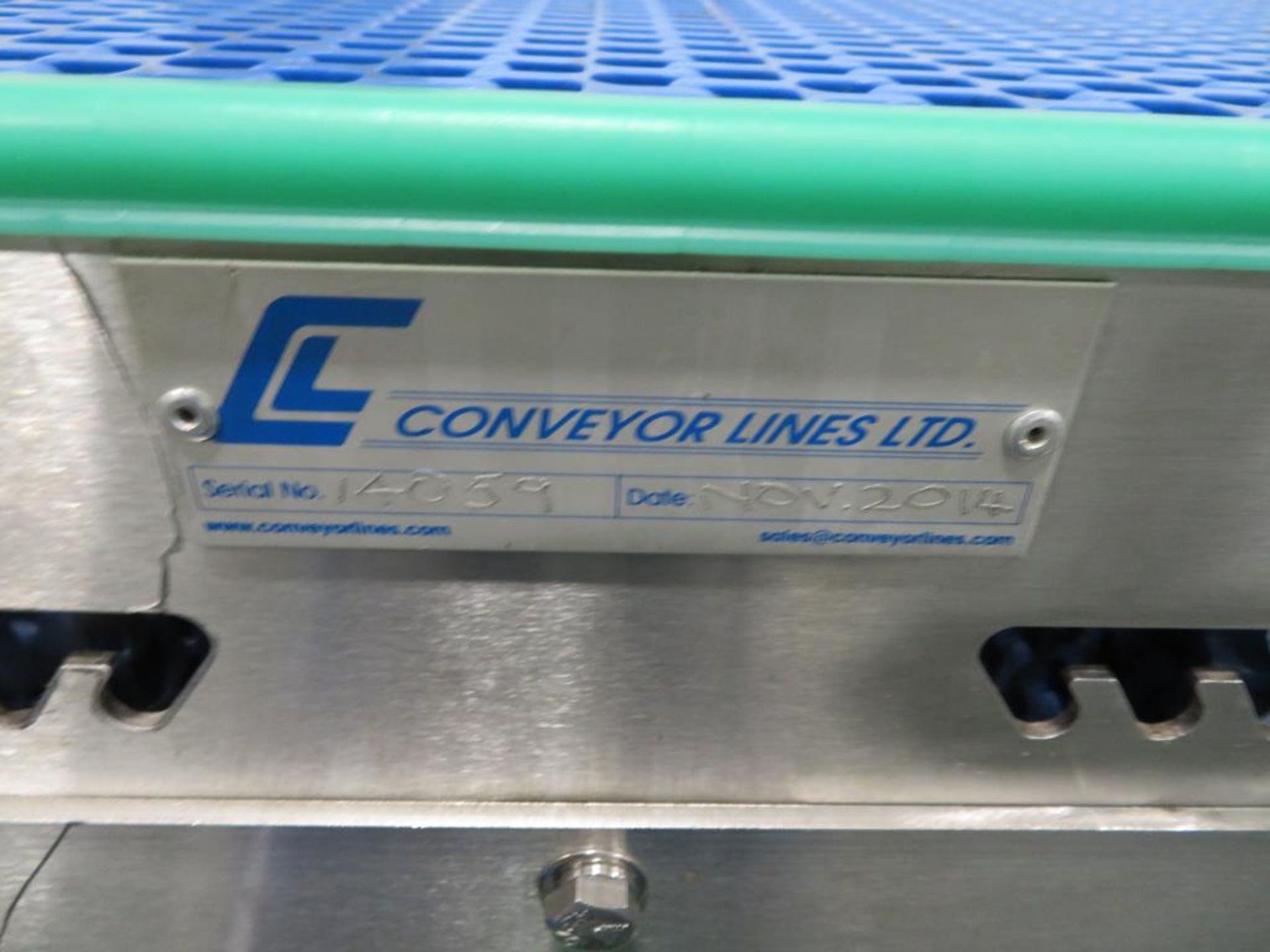 Conveyor Lines Powered Acrylic Slat Belt Conveyor - Image 2 of 5