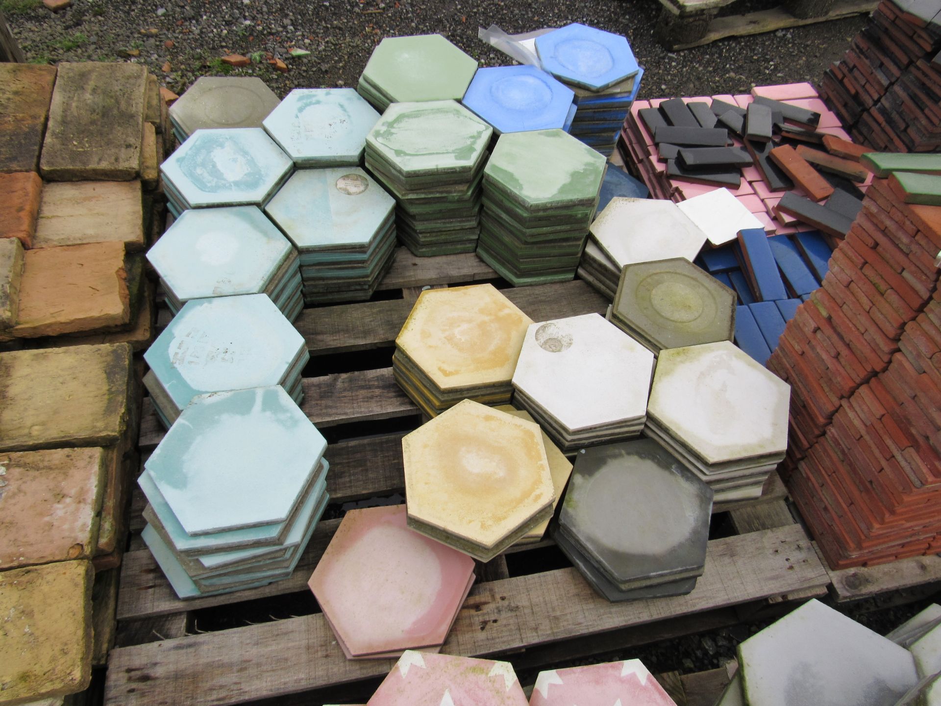 Quantity Various Hexagonal Tiles to 3 Pallets - Image 3 of 3