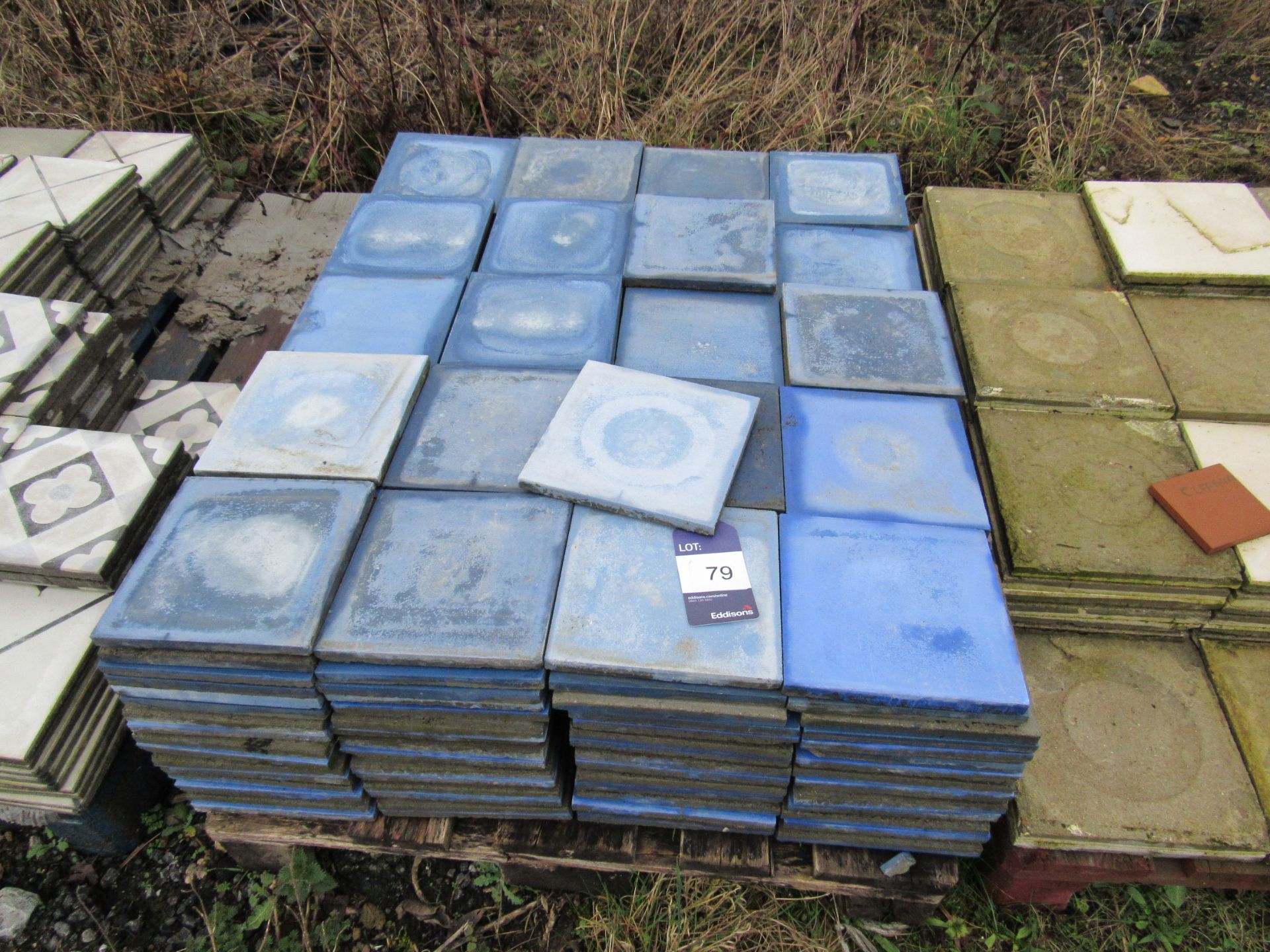 Quantity Blue Tiles to Pallet - Image 2 of 2