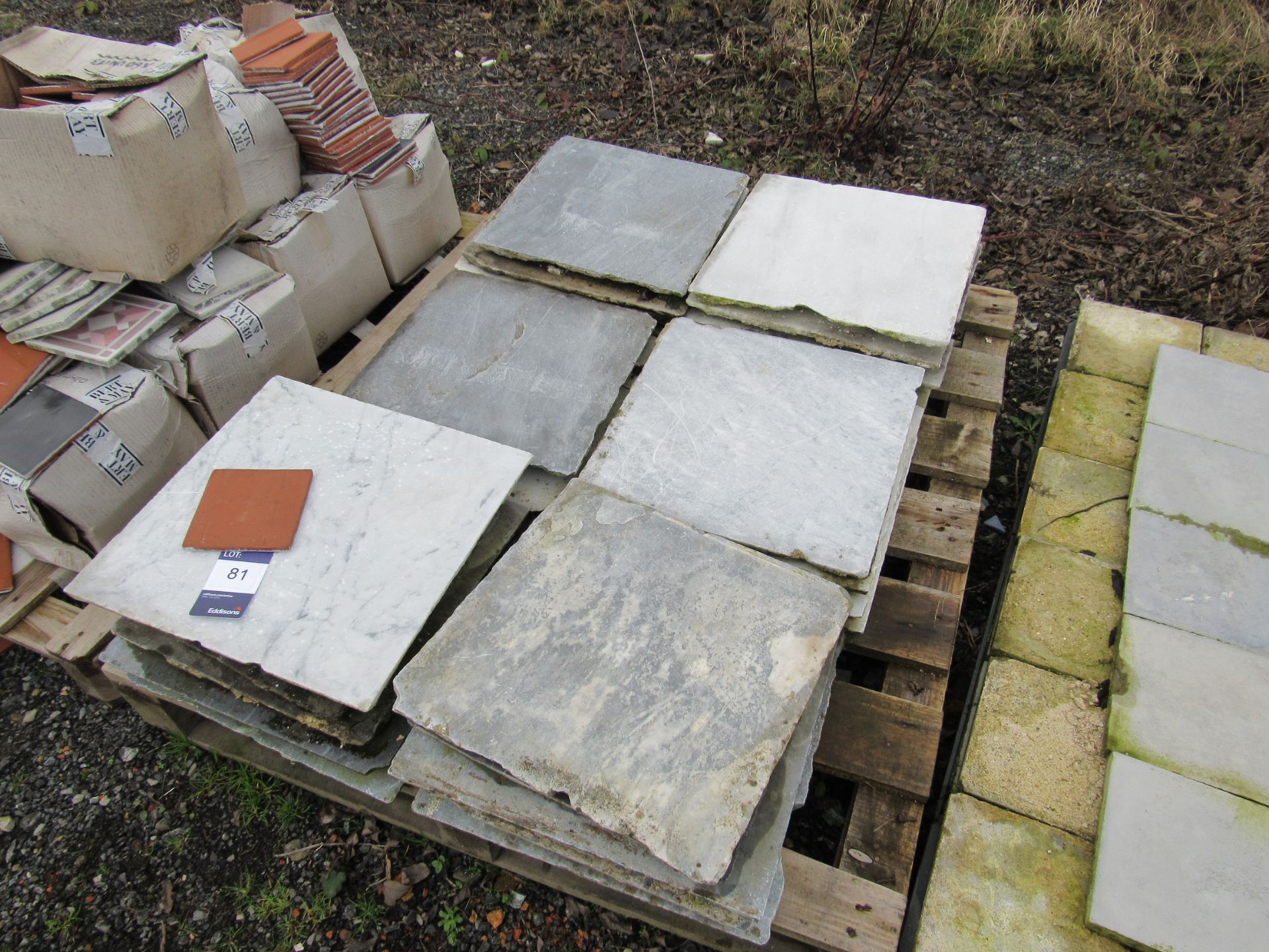 Quantity Marble Tiles to Pallet