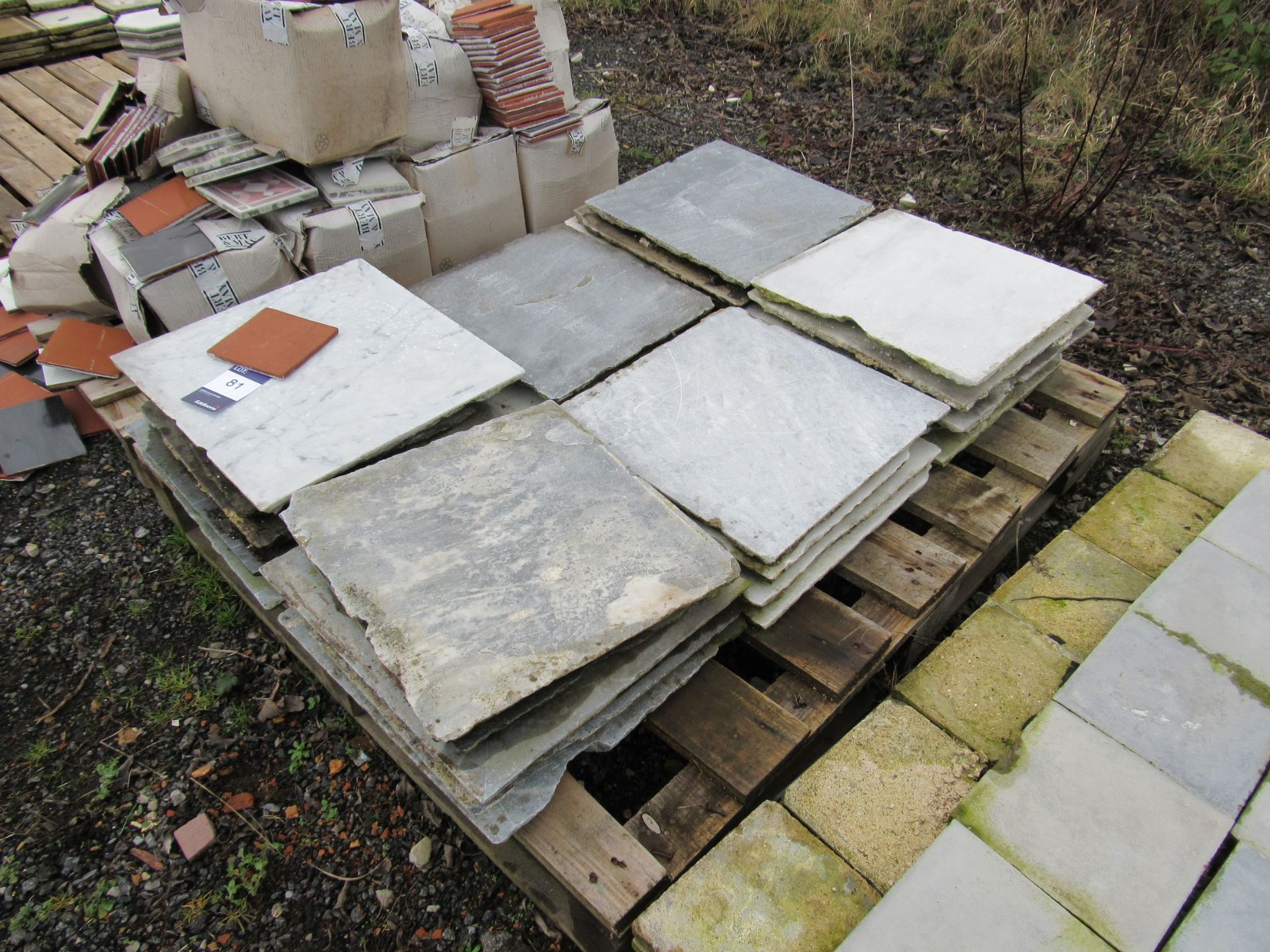 Quantity Marble Tiles to Pallet - Image 2 of 3