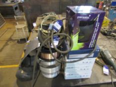 Assortment of Welding Equipment including 8 x Reels of Welding Wire, Masks & Torch