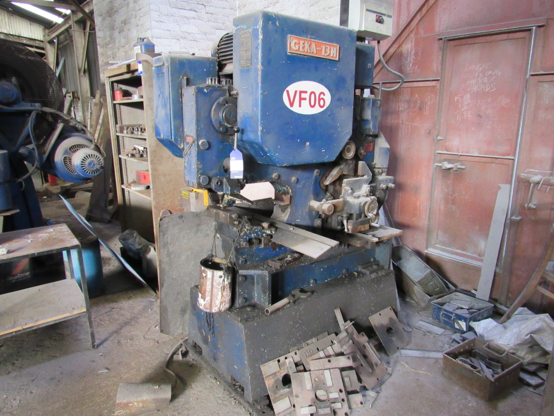 Geka 13H Metal worker, Punch, Bar Cropper, Shear (Requires disconnection by qualified electrician - Image 2 of 6