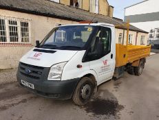 Ford Transit 115 T350L RWD Tipper, registration MK57 PWX, first registered 25 September 2007, V5