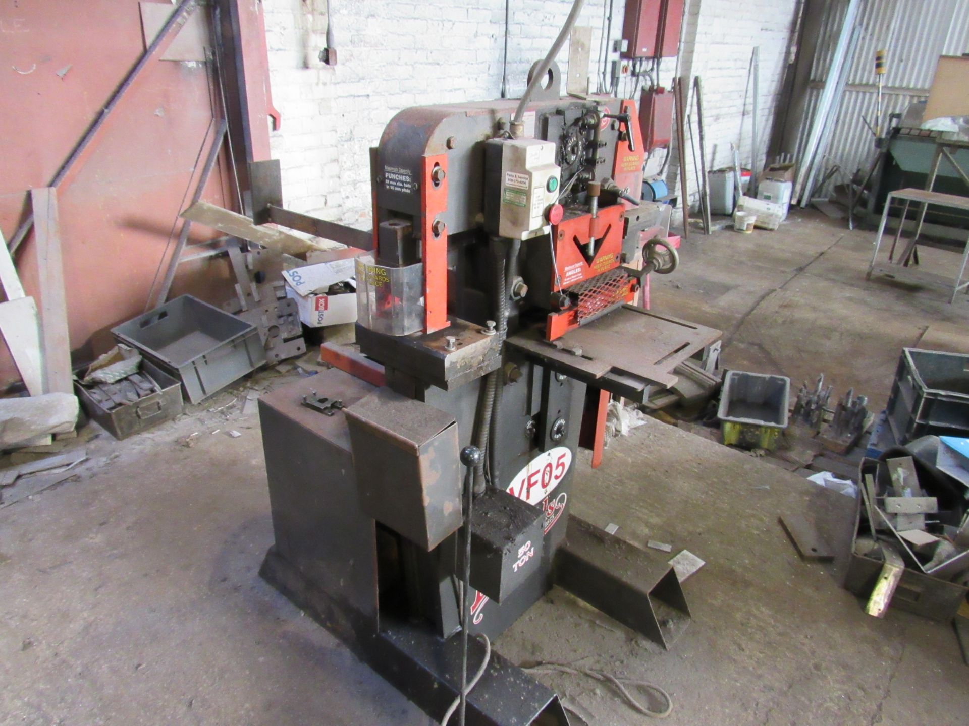 Edwards Metalworker, 50 Ton, Ironworker, Serial Number 09155107 (Requires disconnection by qualified