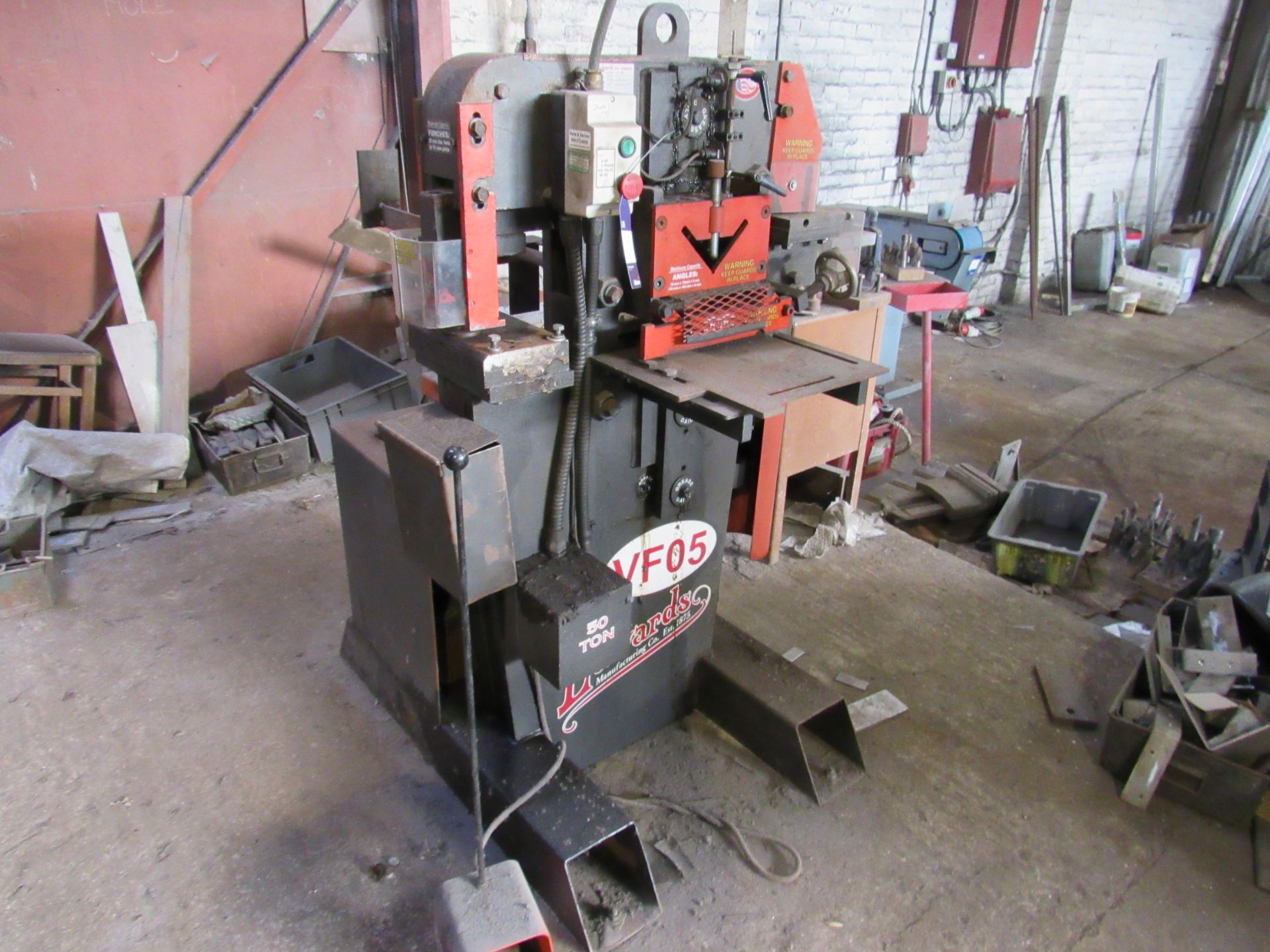 Edwards Metalworker, 50 Ton, Ironworker, Serial Number 09155107 (Requires disconnection by qualified - Image 2 of 5