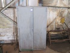 Steel Double Door Cupboard with Lifting Eyes and Contents Paint