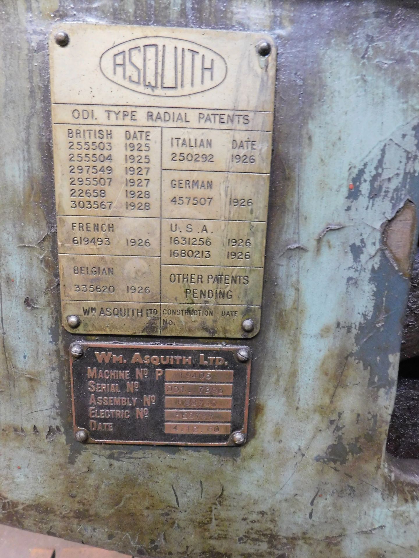 Asquith Radial Arm Drill Serial Number 7393 & Two - Image 4 of 4