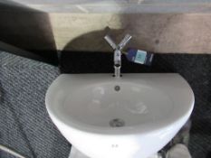 Ex Display Stark 2 washbasin (600mm) with Axor Stark 2 handle basin mixer with pop up waste