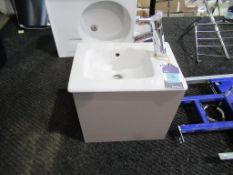 Ex Display Duravit Stark hand rinse basin (430mm) with L-Cube Vanity Unit and with Hansgrohe tap Tal