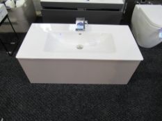 Ex Display Duravit Axor L-Cube Vanity Unit with Axor tap