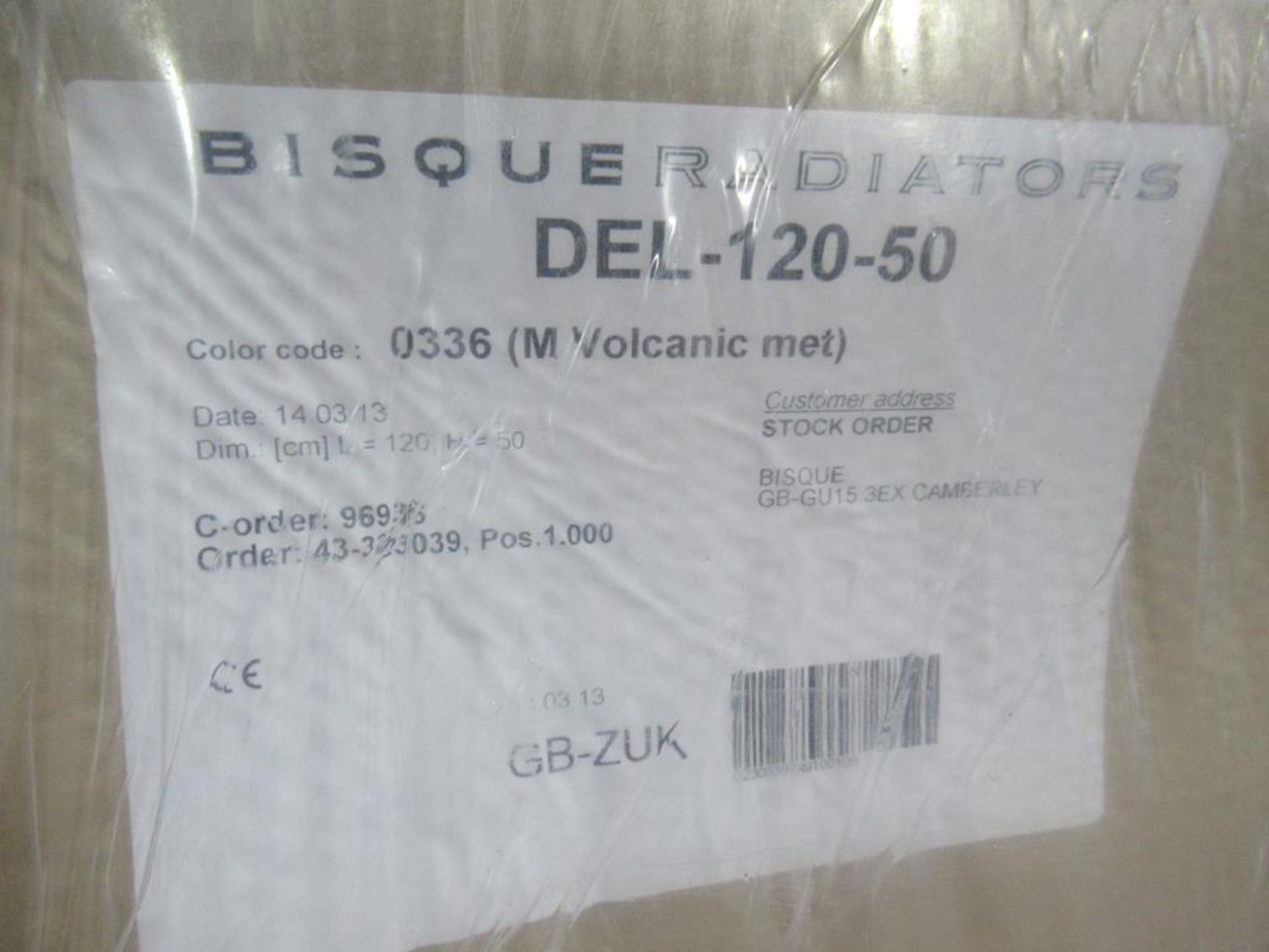 Bisque DEL-120-50 Radiator - Image 3 of 3