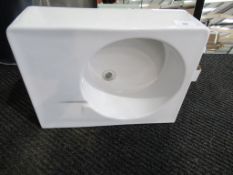 Duravit Scola wash basin (600mm) left