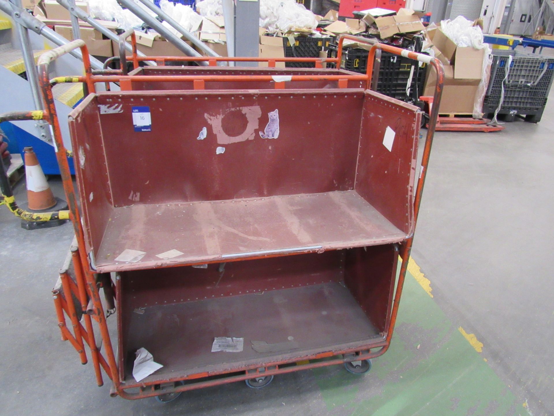 2 Mobile Warehouse Picking Trollies