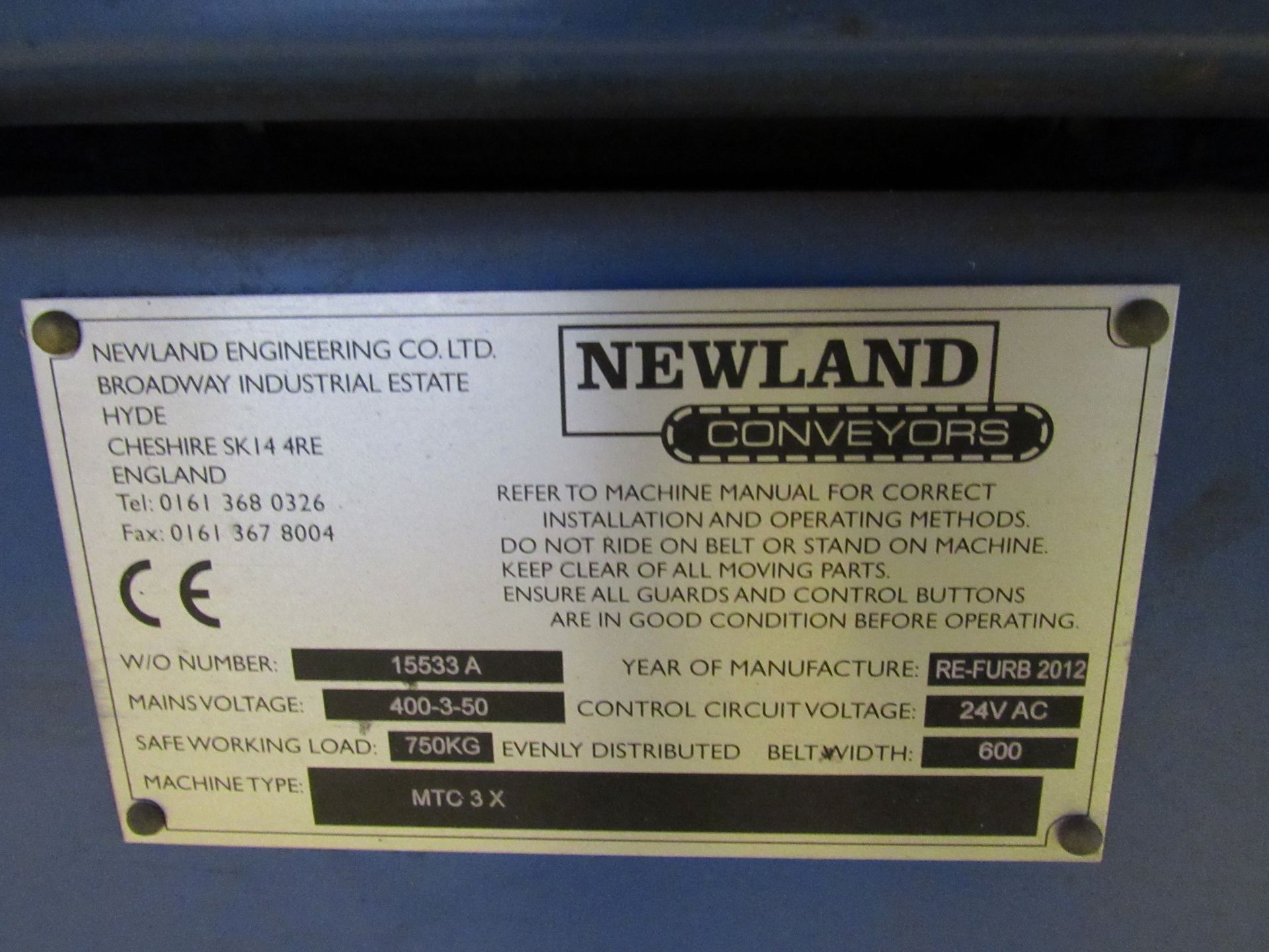 Newland MYC3X Telescopic Rubber Belt Conveyor, Ser - Image 11 of 11