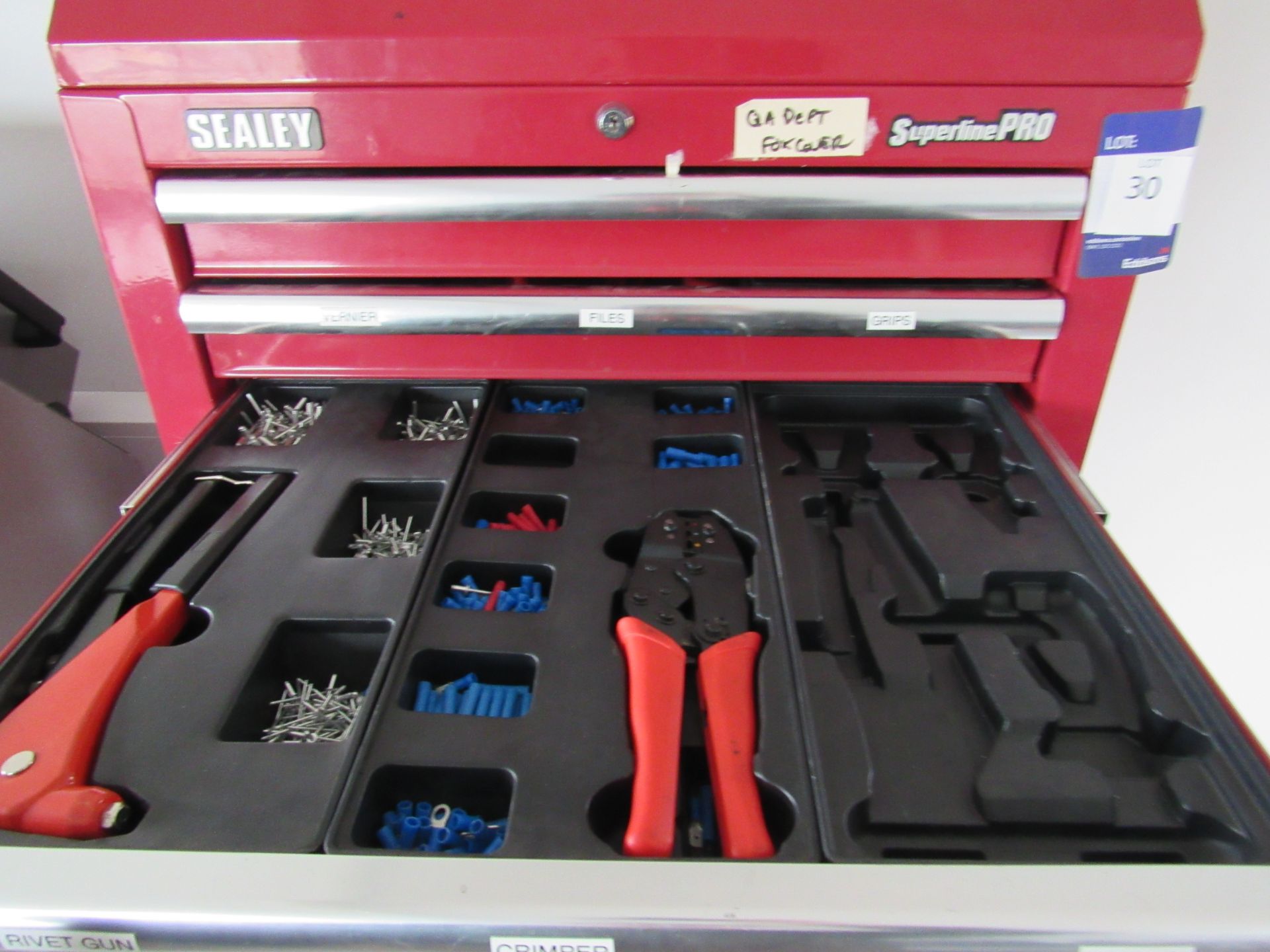 Sealey Superline Pro Tool Chest including Various - Image 4 of 10