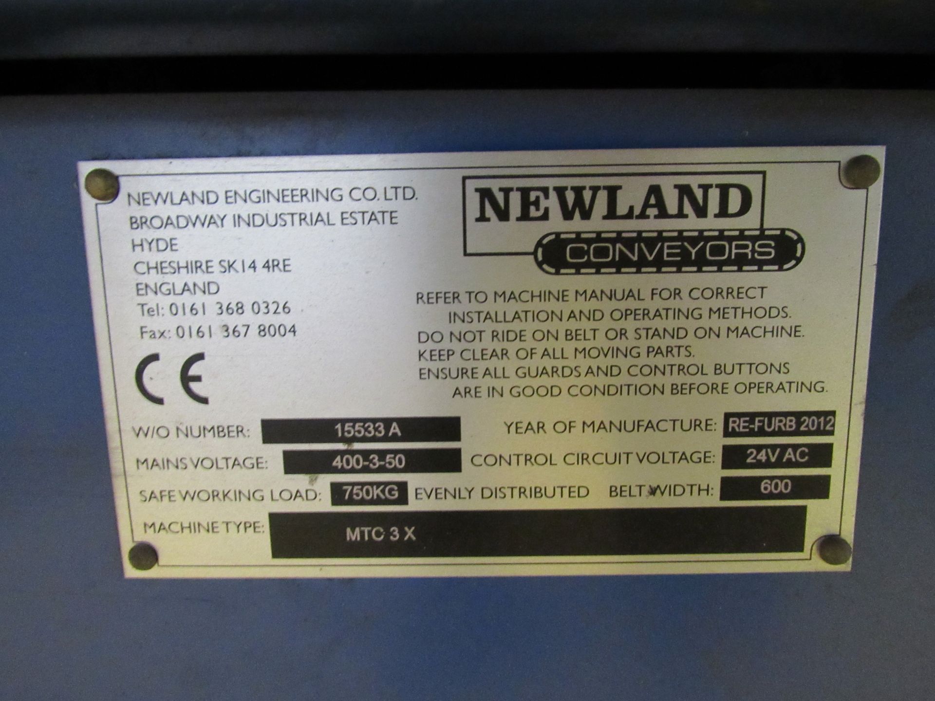 Newland MYC3X Telescopic Rubber Belt Conveyor, Ser - Image 10 of 11