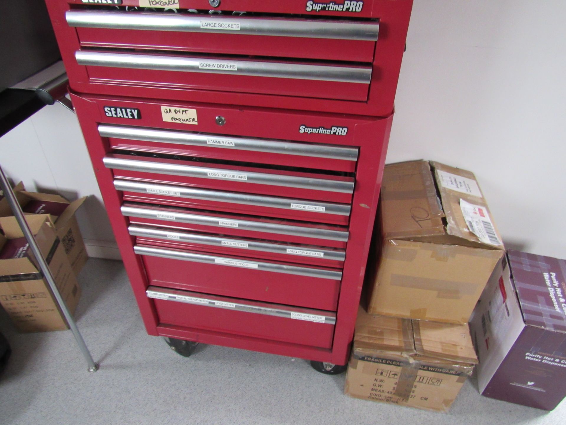 Sealey Superline Pro Tool Chest including Various - Image 3 of 10