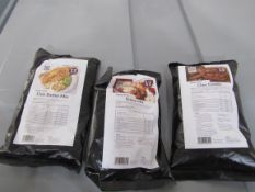 Large Quantity Various Andrew James Gluten Free Cooking Mixes to Stillage, Past Best Before Dates