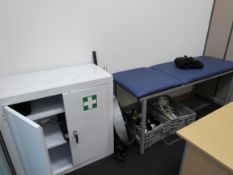 Contents to First Aid Room including Medical bed,