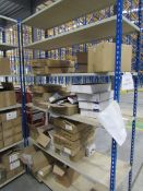 Steel Boltless Shelving and Contents