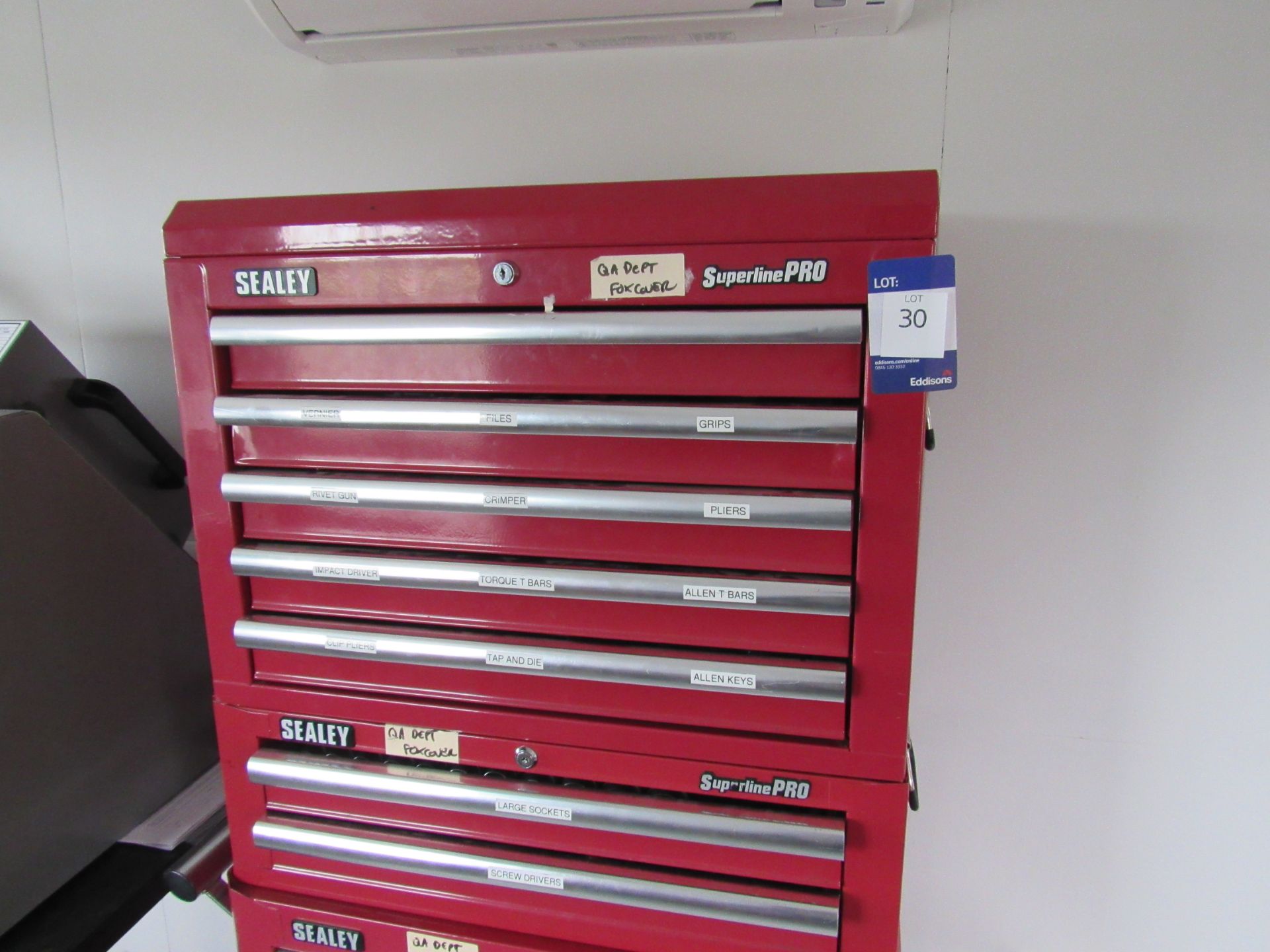 Sealey Superline Pro Tool Chest including Various - Image 2 of 10