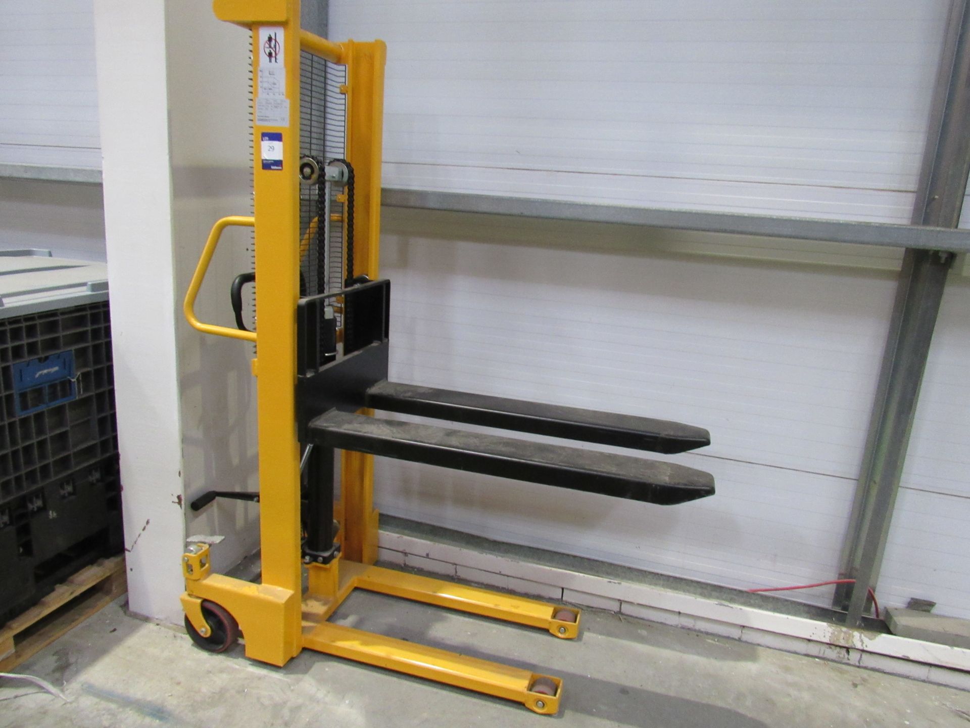 PJW SFH15 Manual Pedestrian Stacker Truck, Serial - Image 2 of 5