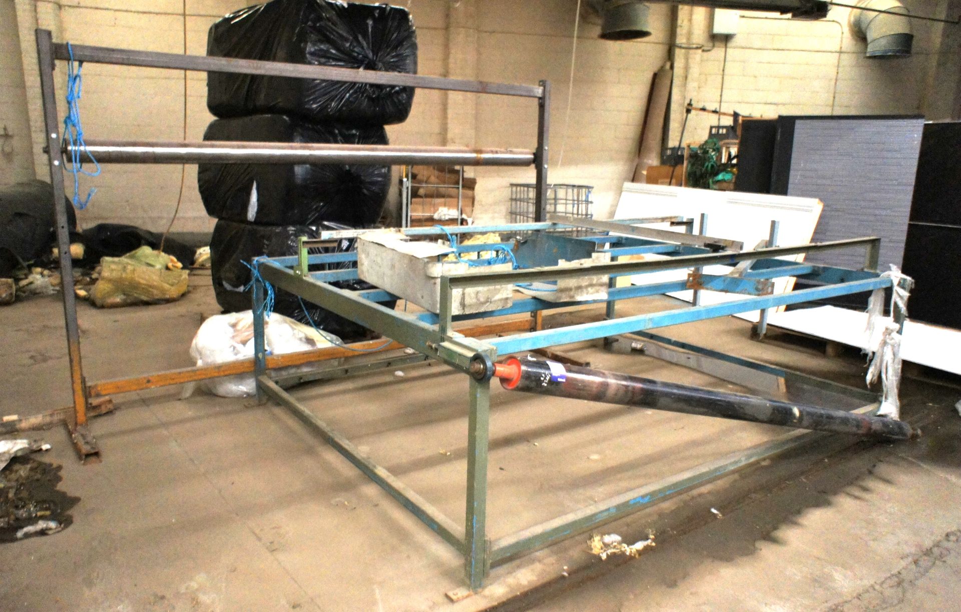 2 Various Steel Fabricated Frames with Rollers - Image 3 of 3