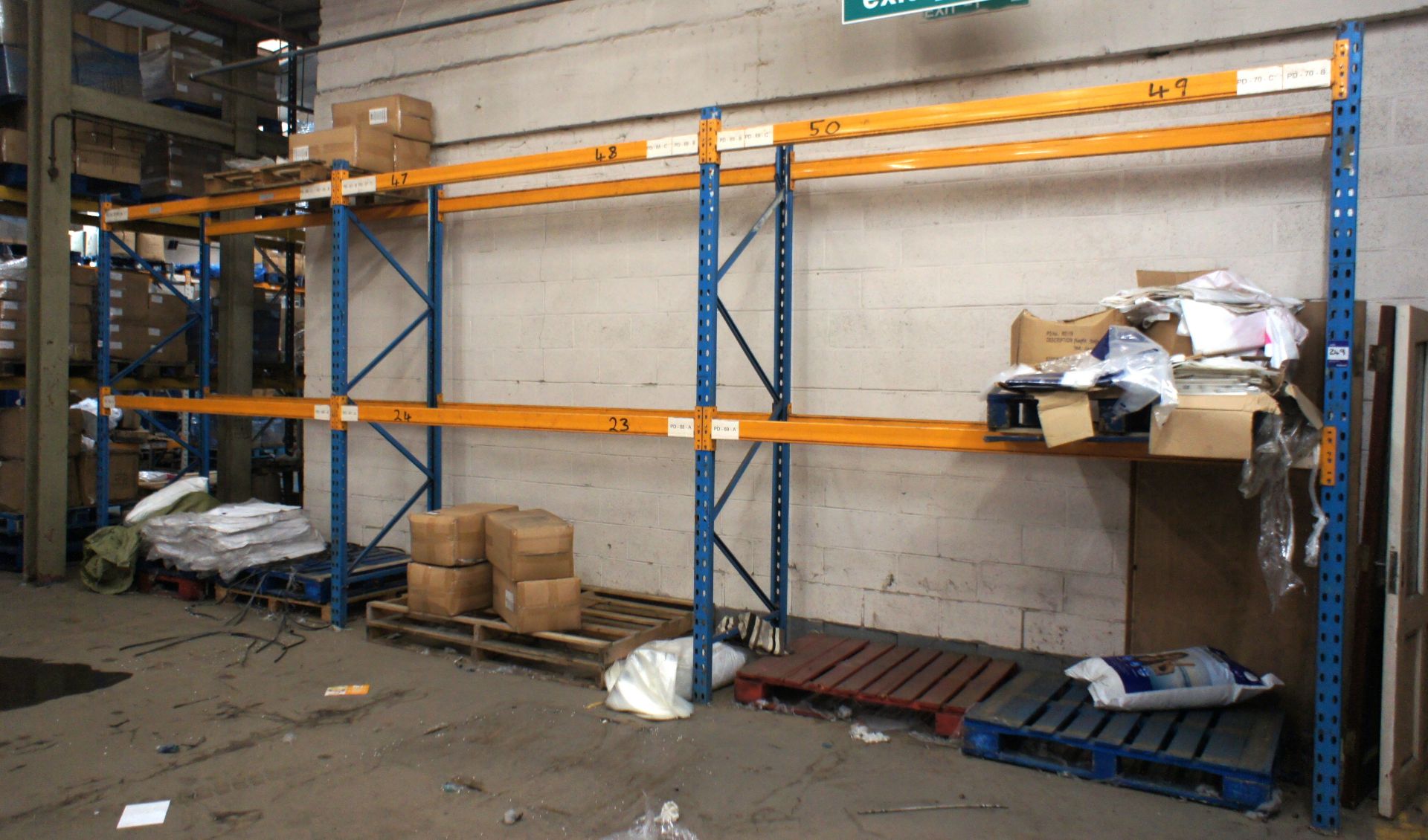 3 Bays Link 51 H Pallet Racking Comprising of 4 End Frames 3m, 12 Cross ...