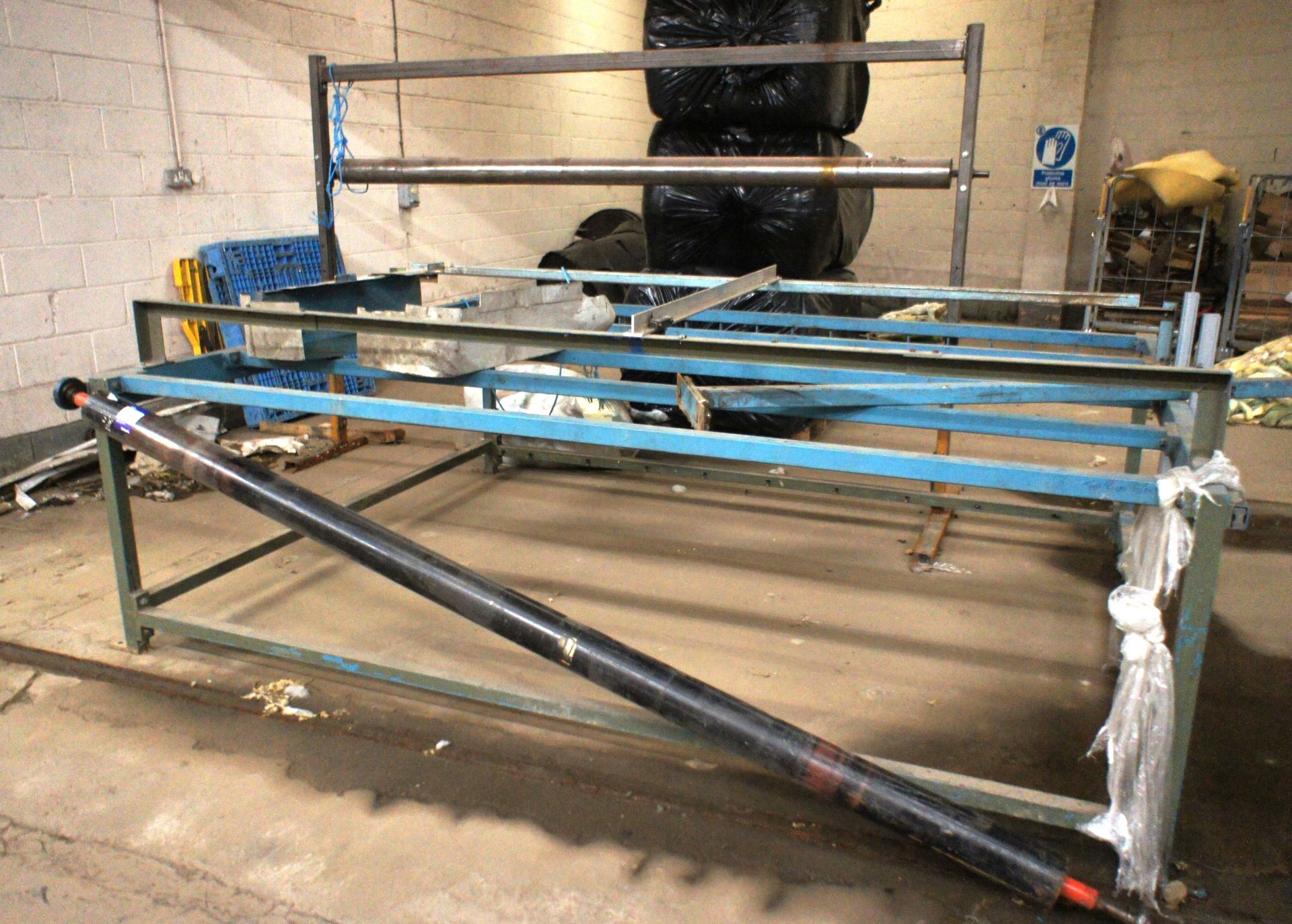 2 Various Steel Fabricated Frames with Rollers - Image 2 of 3