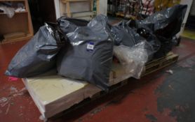 Contents to 2 Pallets including Pillows, Cushions,