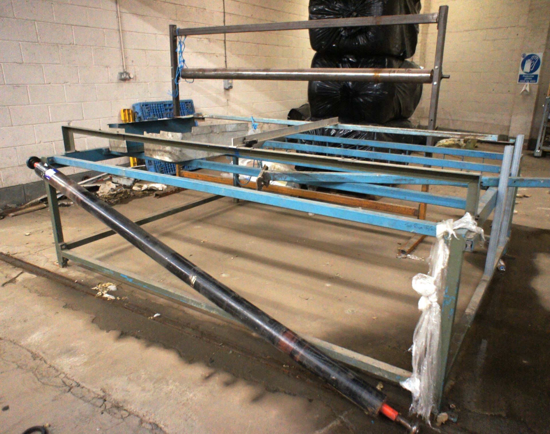 2 Various Steel Fabricated Frames with Rollers