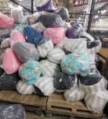 Various Polystyrene Filled Bean Bags to Cage